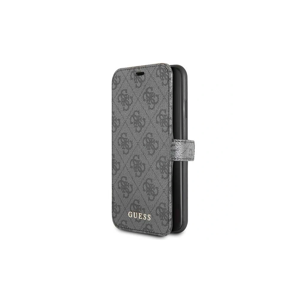 Etui Guess GUFLBKSN654GG Apple iPhone 11 Pro Max šedý/grey book 4G