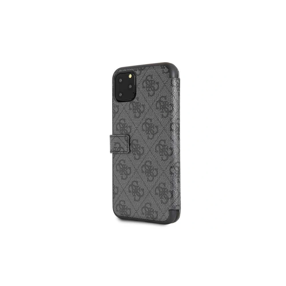 Etui Guess GUFLBKSN654GG Apple iPhone 11 Pro Max šedý/grey book 4G
