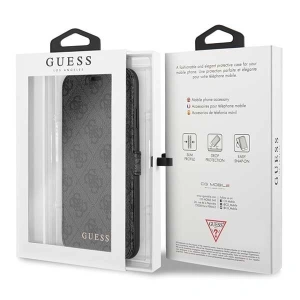 Etui Guess GUFLBKSN654GG Apple iPhone 11 Pro Max szary/grey book 4G