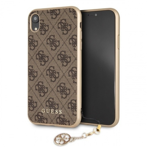 Hurtownia Guess - 3700740437193 - GUE044BR - Etui Guess GUHCI61GF4GBR Apple iPhone XR brown/brązowy hard case 4G Charms Collection - B2B homescreen