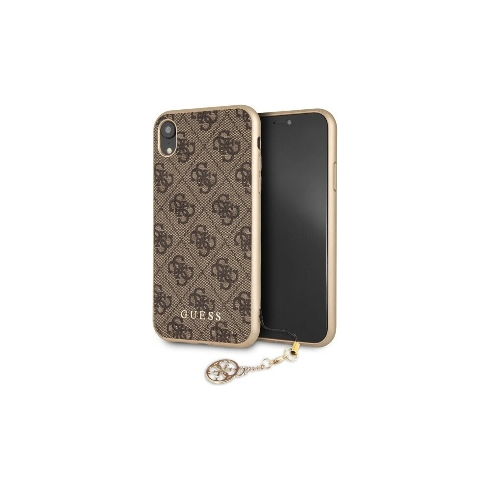 Hurtownia GSM - Etui Guess GUHCI61GF4GBR Apple iPhone XR hnědý/hnědý tvrdý obal 4G Charms Collection - GUE044BR - {ean13} - Hurt