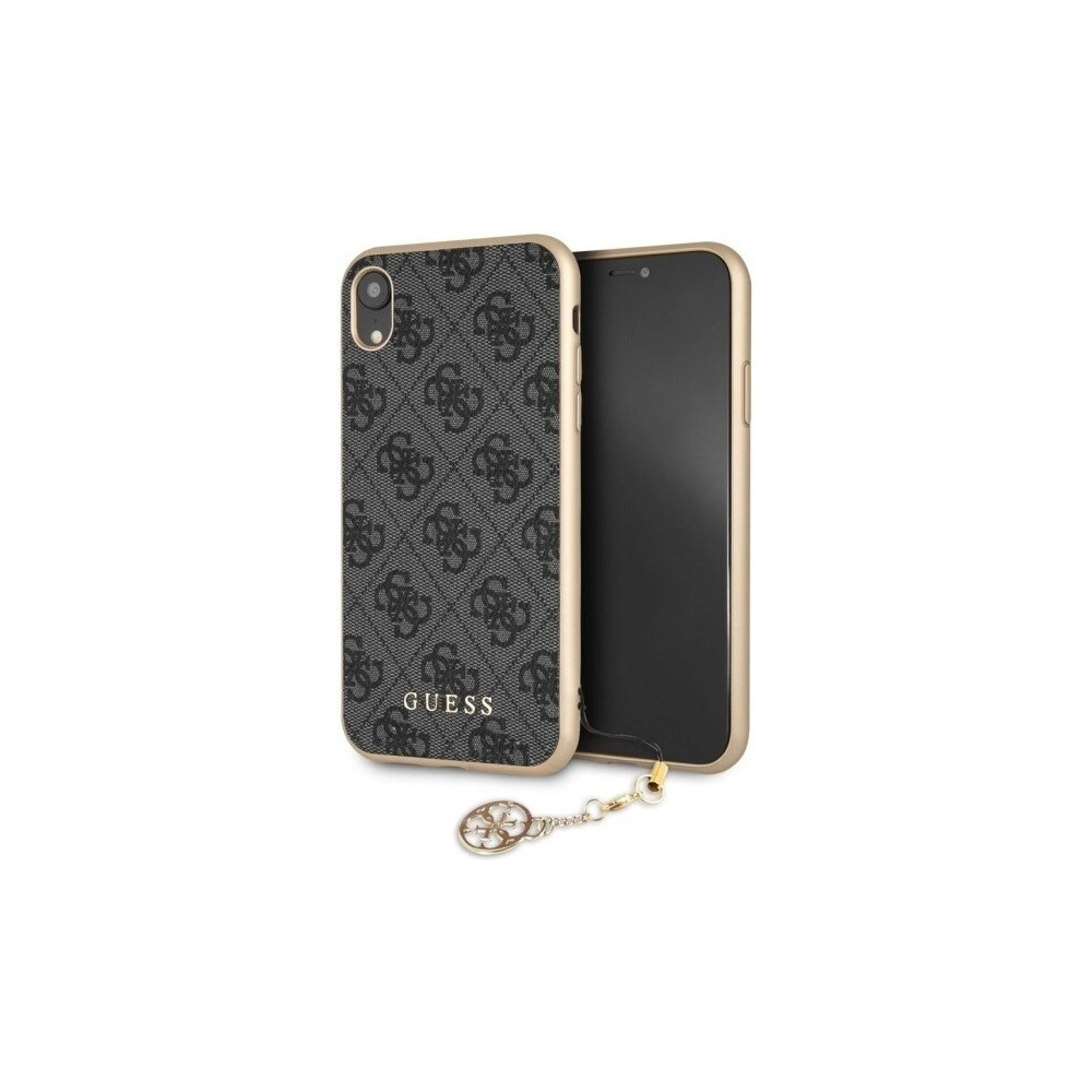 Wholesale Guess GUHCI61GF4GGR iPhone Xr grey hard case 4G Charms Collection - GUE045GRY - {ean13} - Hurt