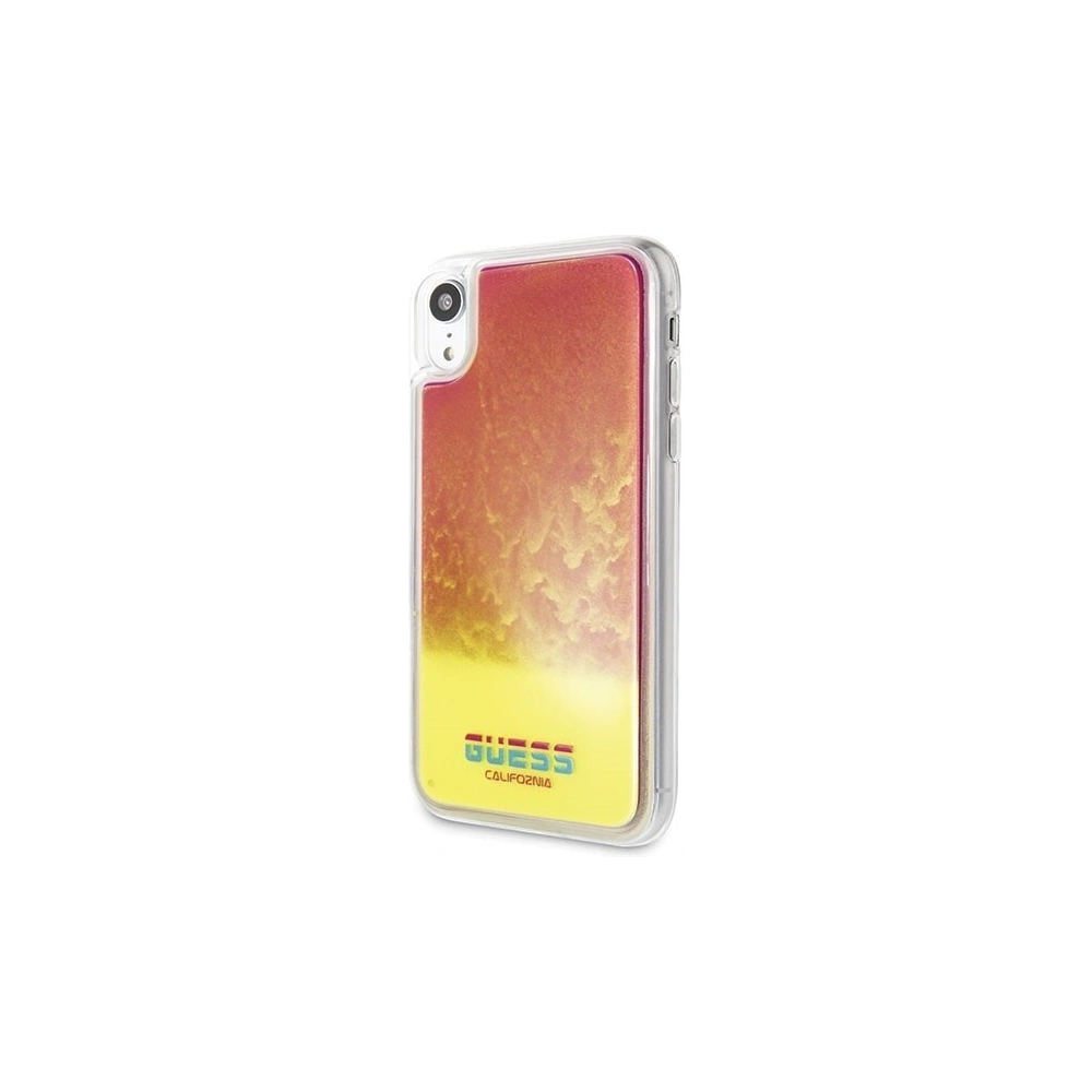 Wholesale Guess GUHCI61GLCPI iPhone Xr pink hard case California Glow in the dark - GUE046PNK - {ean13} - Hurt