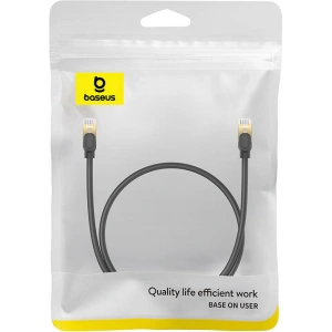 Hurtownia GSM - Hálózati kábel Baseus kat. 8 Ethernet RJ45, 40Gbps, 0,5m (fekete) - BSU4676 - {ean13} - Hurt