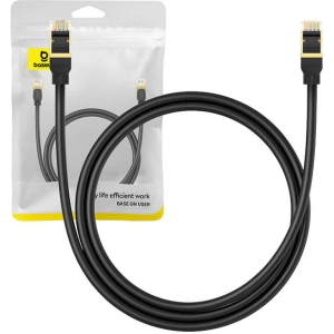 Hurtownia GSM - Cablul de rețea Baseus cat. 8 Ethernet RJ45, 40Gbps, 1m (negru) - BSU4677 - {ean13} - Hurt