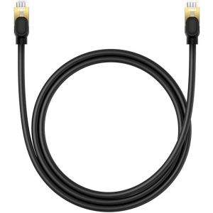 Hurtownia GSM - Hálózati kábel Baseus kat. 8 Ethernet RJ45, 40Gbps, 1m (fekete) - BSU4677 - {ean13} - Hurt