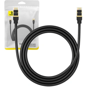 Hurtownia GSM - Hálózati kábel Baseus kat. 8 Ethernet RJ45, 40Gbps, 1,5m (fekete) - BSU4678 - {ean13} - Hurt