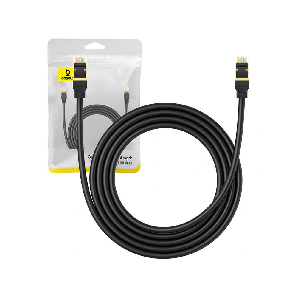 Hurtownia GSM - Hálózati kábel Baseus kat. 8 Ethernet RJ45, 40Gbps, 2m (fekete) - BSU4679 - {ean13} - Hurt