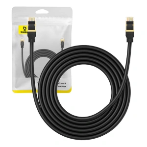 Hurtownia GSM - Hálózati kábel Baseus kat. 8 Ethernet RJ45, 40Gbps, 3m (fekete) - BSU4680 - {ean13} - Hurt
