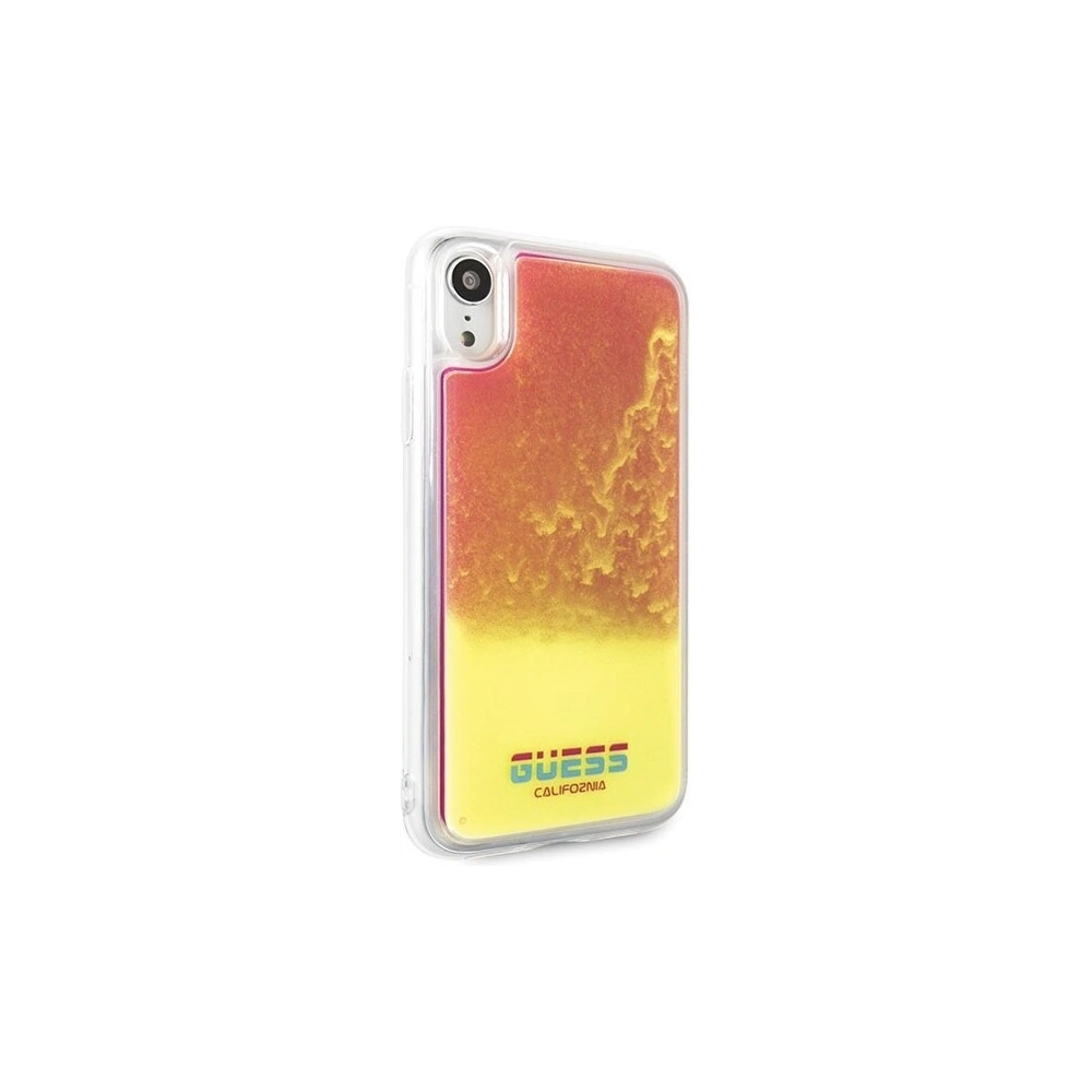 Wholesale Guess GUHCI61GLCPI iPhone Xr pink hard case California Glow in the dark - GUE046PNK - {ean13} - Hurt