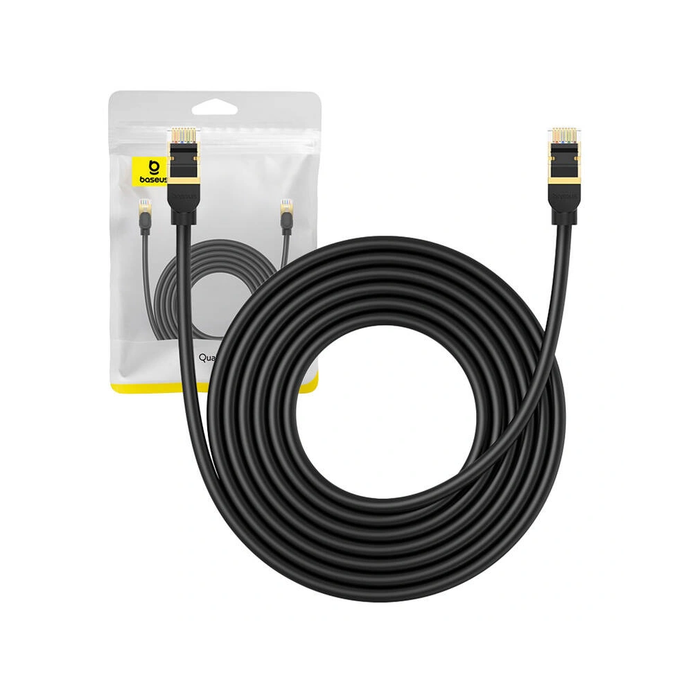 Hurtownia GSM - Cablul de rețea Baseus cat. 8 Ethernet RJ45, 40Gbps, 5m (negru) - BSU4681 - {ean13} - Hurt