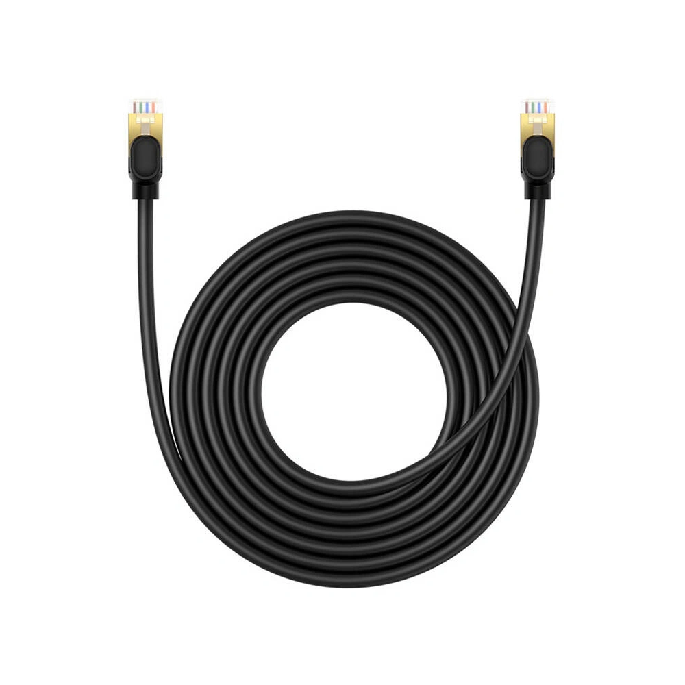 Hurtownia GSM - Cablul de rețea Baseus cat. 8 Ethernet RJ45, 40Gbps, 5m (negru) - BSU4681 - {ean13} - Hurt