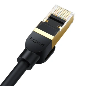 Hurtownia GSM - Hálózati kábel Baseus kat. 8 Ethernet RJ45, 40Gbps, 5m (fekete) - BSU4681 - {ean13} - Hurt