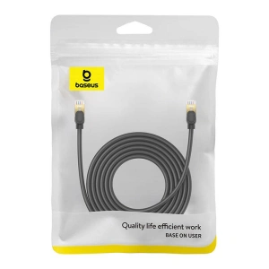 Hurtownia GSM - Hálózati kábel Baseus kat. 8 Ethernet RJ45, 40Gbps, 5m (fekete) - BSU4681 - {ean13} - Hurt