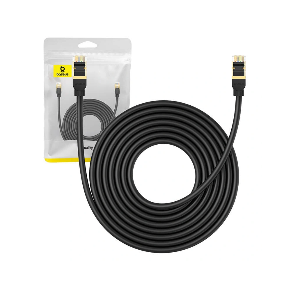 Hurtownia GSM - Hálózati kábel Baseus kat. 8 Ethernet RJ45, 40Gbps, 8m (fekete) - BSU4682 - {ean13} - Hurt