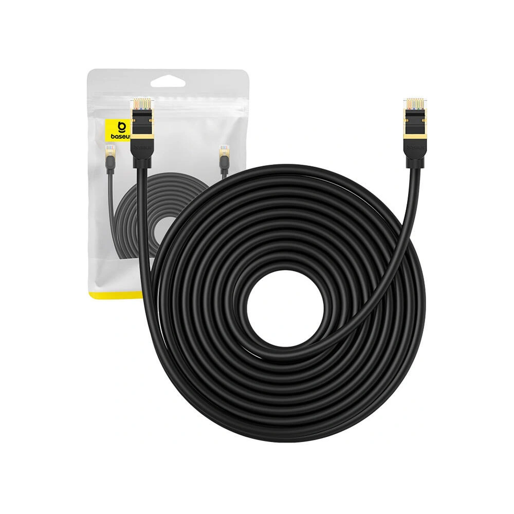 Hurtownia GSM - Hálózati kábel Baseus kat. 8 Ethernet RJ45, 40Gbps, 10m (fekete) - BSU4683 - {ean13} - Hurt
