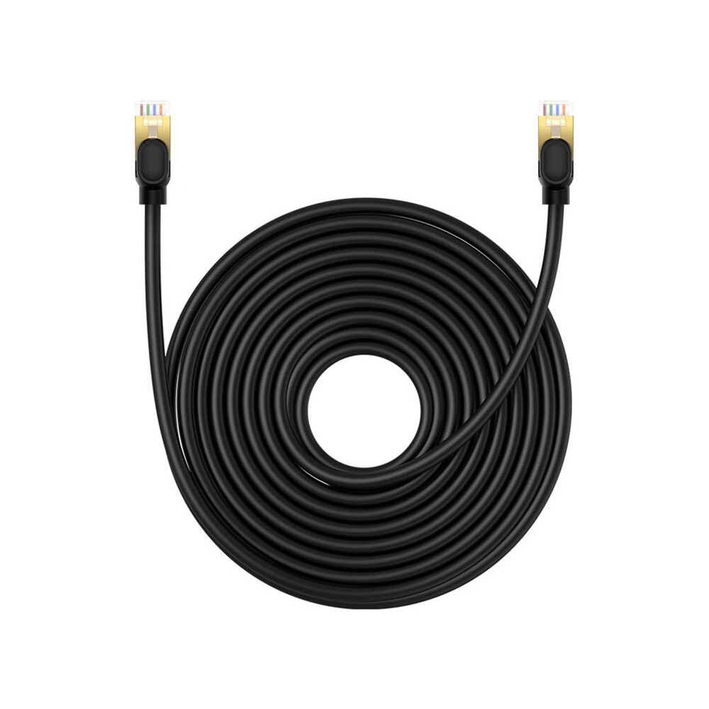 Hurtownia GSM - Cablul de rețea Baseus cat. 8 Ethernet RJ45, 40Gbps, 10m (negru) - BSU4683 - {ean13} - Hurt
