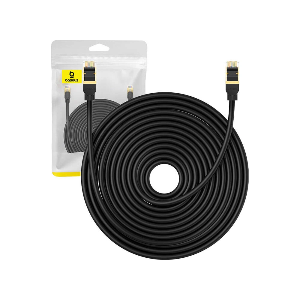 Hurtownia GSM - Cablul de rețea Baseus cat. 8 Ethernet RJ45, 40Gbps, 20m (negru) - BSU4685 - {ean13} - Hurt