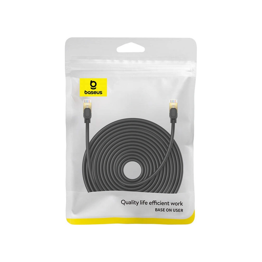 Hurtownia GSM - Cablul de rețea Baseus cat. 8 Ethernet RJ45, 40Gbps, 20m (negru) - BSU4685 - {ean13} - Hurt