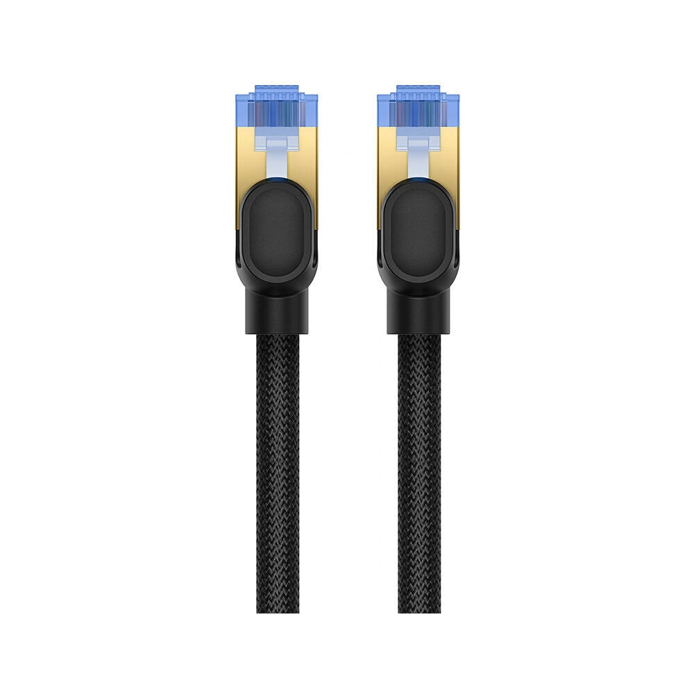 Hurtownia GSM - Kabel síťový Baseus v opletení kat. 7 Ethernet RJ45, 10Gbps, 0,5m (černý) - BSU4686 - {ean13} - Hurt