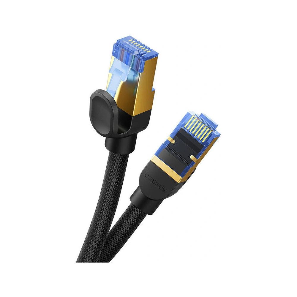 Hurtownia GSM - Kabel síťový Baseus v opletení kat. 7 Ethernet RJ45, 10Gbps, 0,5m (černý) - BSU4686 - {ean13} - Hurt