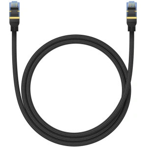 Hurtownia GSM - Cablul de rețea Baseus în țesătură cat. 7 Ethernet RJ45, 10Gbps, 1m (negru) - BSU4687 - {ean13} - Hurt