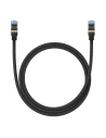 Hurtownia GSM - Kabel síťový Baseus v opletu kat. 7 Ethernet RJ45, 10Gbps, 1m (černý) - BSU4687 - {ean13} - Hurt
