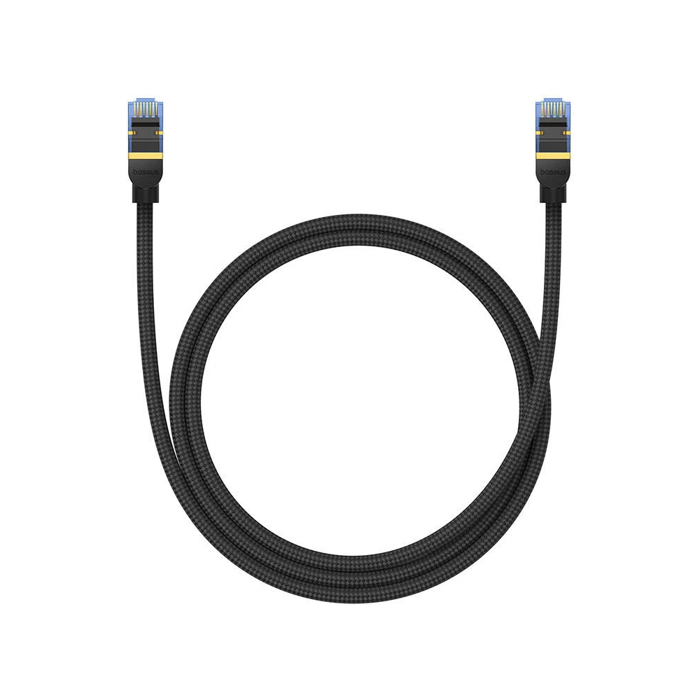 Hurtownia GSM - Netzwerkkabel Baseus im geflochtenen Kat. 7 Ethernet RJ45, 10Gbps, 1m (schwarz) - BSU4687 - {ean13} - Hurt