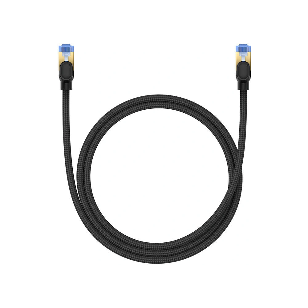 Wholesale Baseus braided cat 7 Ethernet RJ45, 10Gbps, 1m network cable (black) - BSU4687 - {ean13} - Hurt