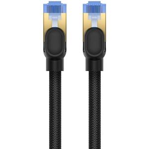 Hurtownia GSM - Hálózati kábel Baseus kategória 7-es Ethernet RJ45, 10Gbps, 1m (fekete) - BSU4687 - {ean13} - Hurt