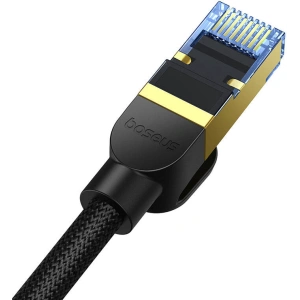 Hurtownia GSM - Hálózati kábel Baseus kategória 7-es Ethernet RJ45, 10Gbps, 1m (fekete) - BSU4687 - {ean13} - Hurt