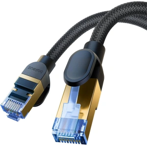 Hurtownia GSM - Hálózati kábel Baseus kategória 7-es Ethernet RJ45, 10Gbps, 1m (fekete) - BSU4687 - {ean13} - Hurt