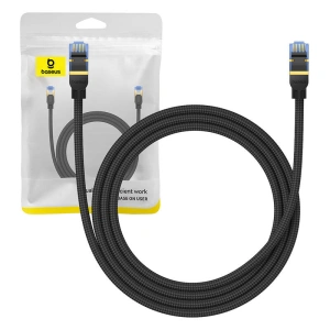 Hurtownia GSM - Cablul de rețea Baseus cu împletitură cat. 7 Ethernet RJ45, 10Gbps, 1,5m (negru) - BSU4688 - {ean13} - Hurt
