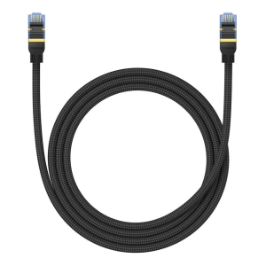Hurtownia GSM - Cablul de rețea Baseus cu împletitură cat. 7 Ethernet RJ45, 10Gbps, 1,5m (negru) - BSU4688 - {ean13} - Hurt