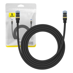 Wholesale Baseus braided cat 7 Ethernet RJ45, 10Gbps, 2m network cable (black) - BSU4689 - {ean13} - Hurt