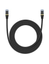 Hurtownia GSM - Kabel síťový Baseus v opletu kat. 7 Ethernet RJ45, 10Gbps, 2m (černý) - BSU4689 - {ean13} - Hurt