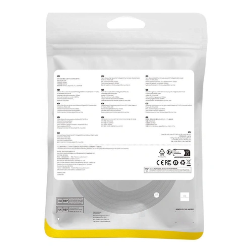 Kabel sieciowy Baseus w oplocie kat. 7 Ethernet RJ45, 10Gbps, 2m (czarny)