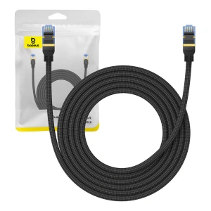 Wholesale Baseus braided cat 7 Ethernet RJ45, 10Gbps, 3m network cable (black) - BSU4690 - {ean13} - Hurt