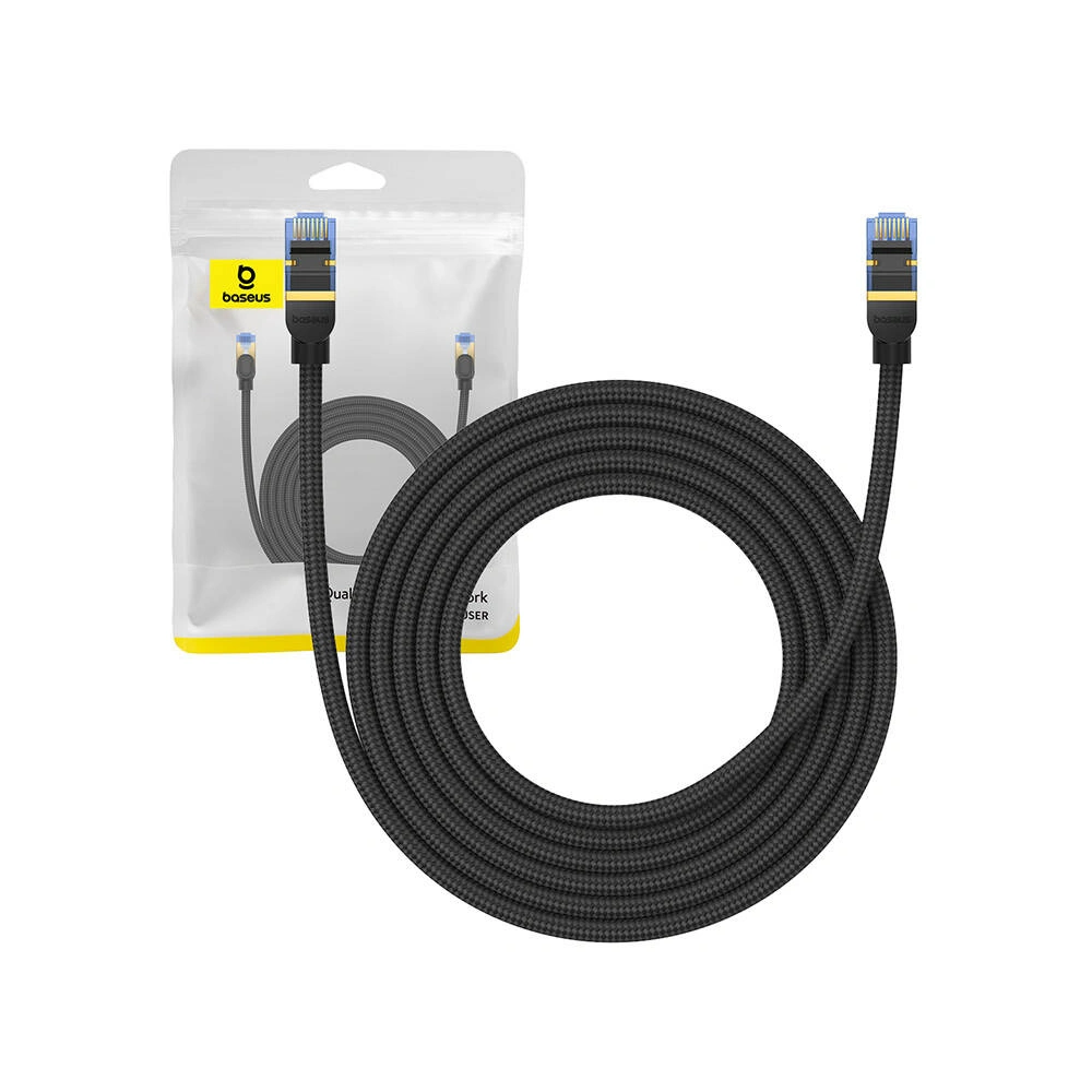 Hurtownia GSM - Cablul de rețea Baseus în împletitură cat. 7 Ethernet RJ45, 10Gbps, 3m (negru) - BSU4690 - {ean13} - Hurt