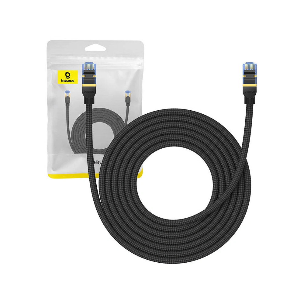Hurtownia GSM - Cablul de rețea Baseus în împletitură cat. 7 Ethernet RJ45, 10Gbps, 5m (negru) - BSU4691 - {ean13} - Hurt