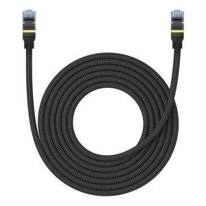 Wholesale Baseus braided cat 7 Ethernet RJ45, 10Gbps, 5m network cable (black) - BSU4691 - {ean13} - Hurt