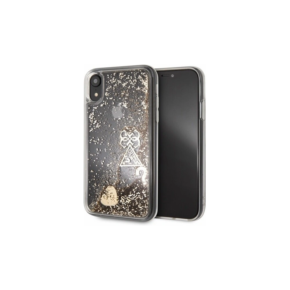 Hurtownia GSM - Etui Guess GUHCI61GLHFLGO Apple iPhone XR gold/złoty hard case Glitter Hearts - GUE048GLD - {ean13} - Hurt