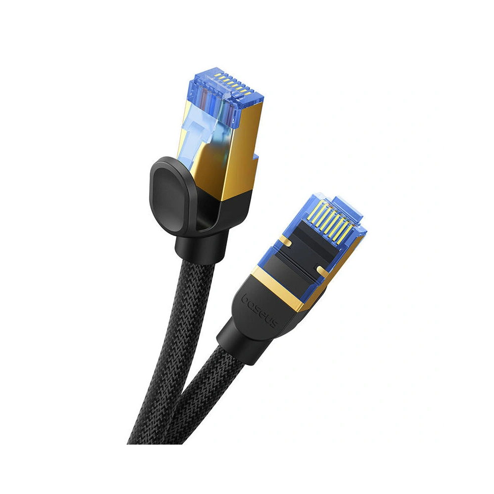 Hurtownia GSM - Kabel síťový Baseus v opletu kat. 7 Ethernet RJ45, 10Gbps, 5m (černý) - BSU4691 - {ean13} - Hurt