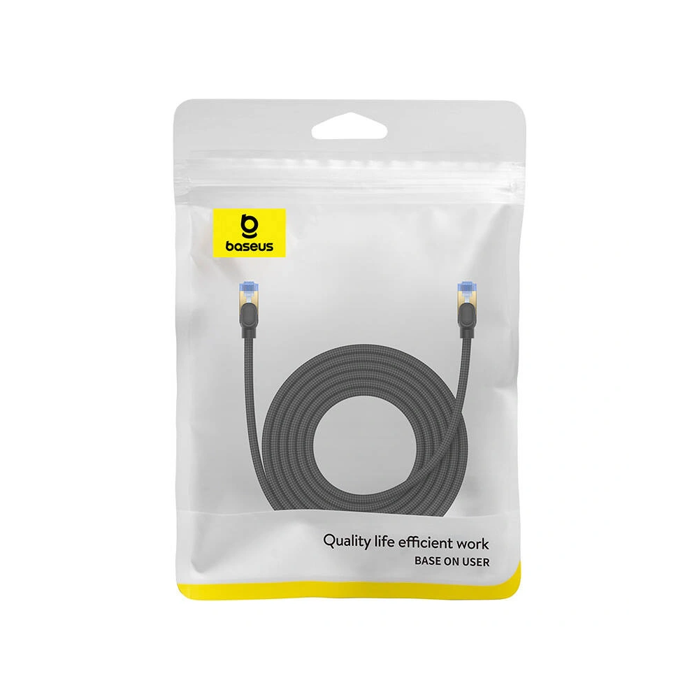 Hurtownia GSM - Cablul de rețea Baseus în împletitură cat. 7 Ethernet RJ45, 10Gbps, 5m (negru) - BSU4691 - {ean13} - Hurt