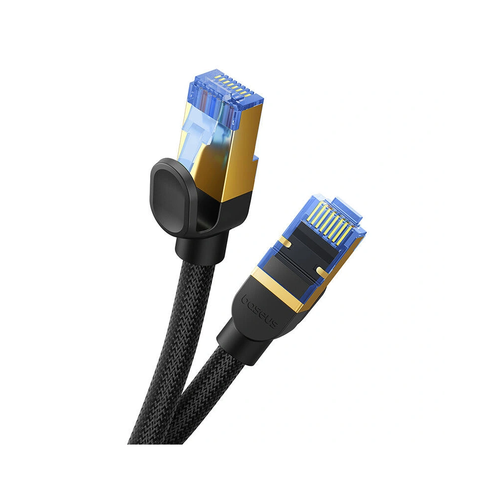 Hurtownia GSM - Kabel síťový Baseus v opletu kat. 7 Ethernet RJ45, 10Gbps, 8m (černý) - BSU4692 - {ean13} - Hurt