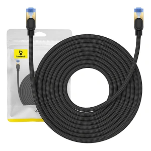 Hurtownia GSM - Cablul de rețea Baseus în țesătură cat. 7 Ethernet RJ45, 10Gbps, 10m (negru) - BSU4693 - {ean13} - Hurt