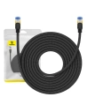 Kabel síťový Baseus v opletu kat. 7 Ethernet RJ45, 10Gbps, 10m (černý)