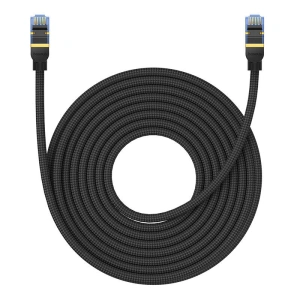 Hurtownia GSM - Hálózati kábel Baseus 7. kategóriás RJ45 Ethernet, 10Gbps, 10m (fekete) - BSU4693 - {ean13} - Hurt