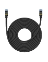 Hurtownia GSM - Kabel síťový Baseus v opletu kat. 7 Ethernet RJ45, 10Gbps, 10m (černý) - BSU4693 - {ean13} - Hurt