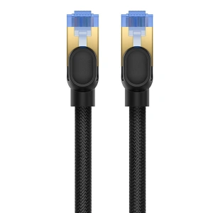 Hurtownia GSM - Hálózati kábel Baseus 7. kategóriás RJ45 Ethernet, 10Gbps, 10m (fekete) - BSU4693 - {ean13} - Hurt